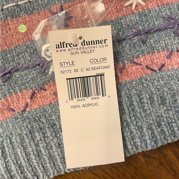 NWT VTG ALFRED DUNNER 
KNIT GRANDMA SWEATER XL - Picture 5 of 6